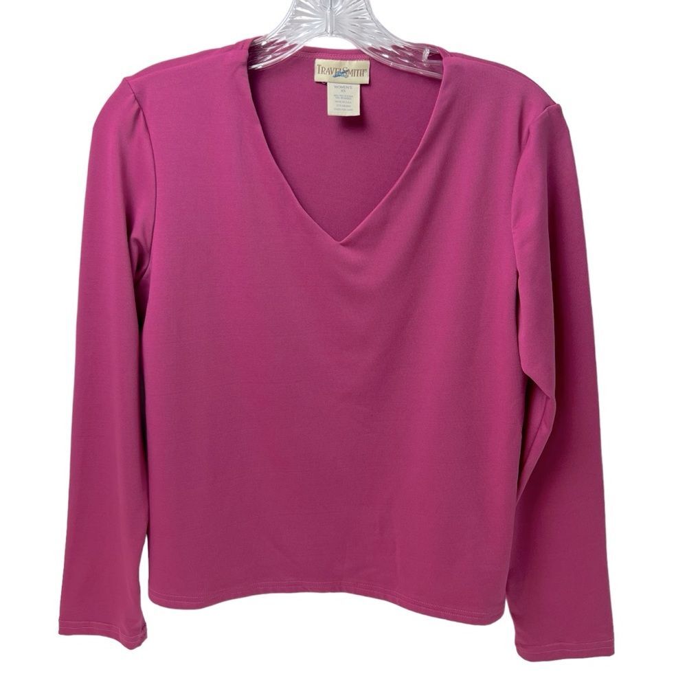TRAVELSMITH V Neck Long Sleeve Top Size XS